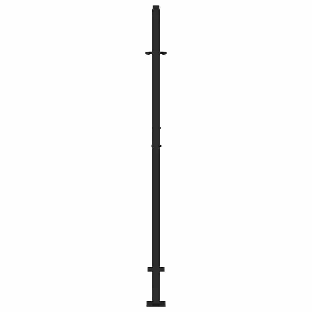 havelåge sort 100x150 cm stål flammedesign