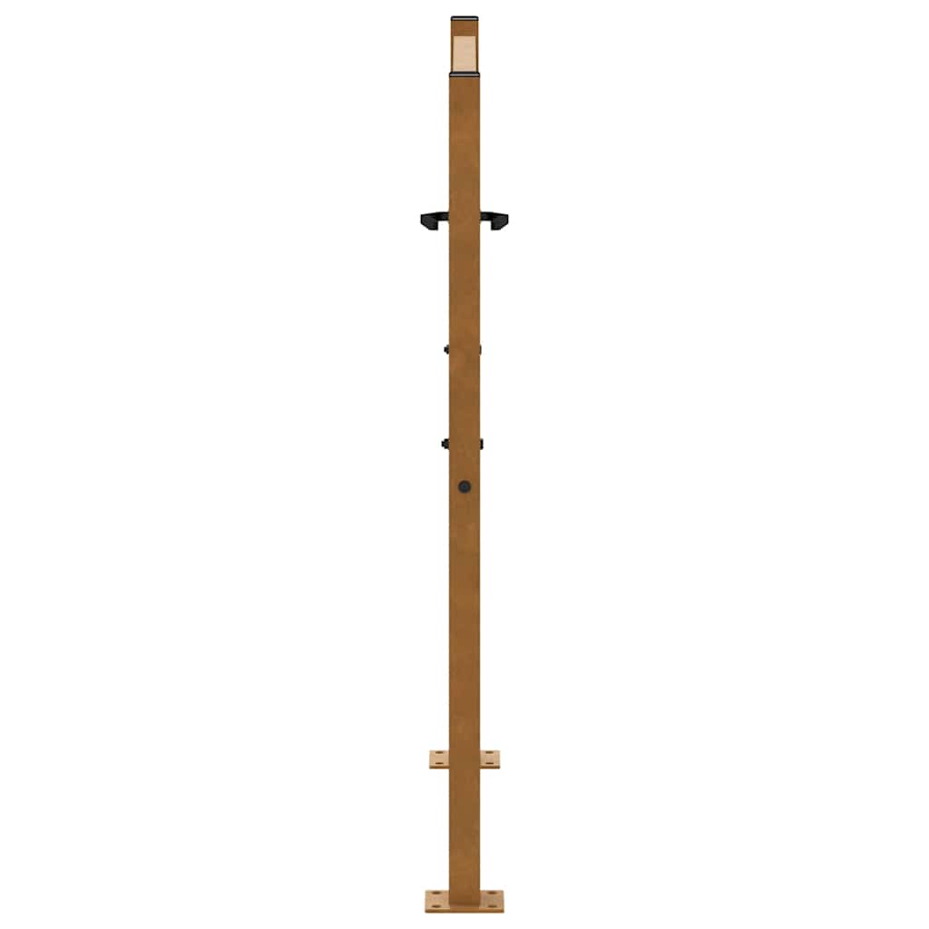 havelåge 100x100 cm vejrbestandigt stål flammedesign