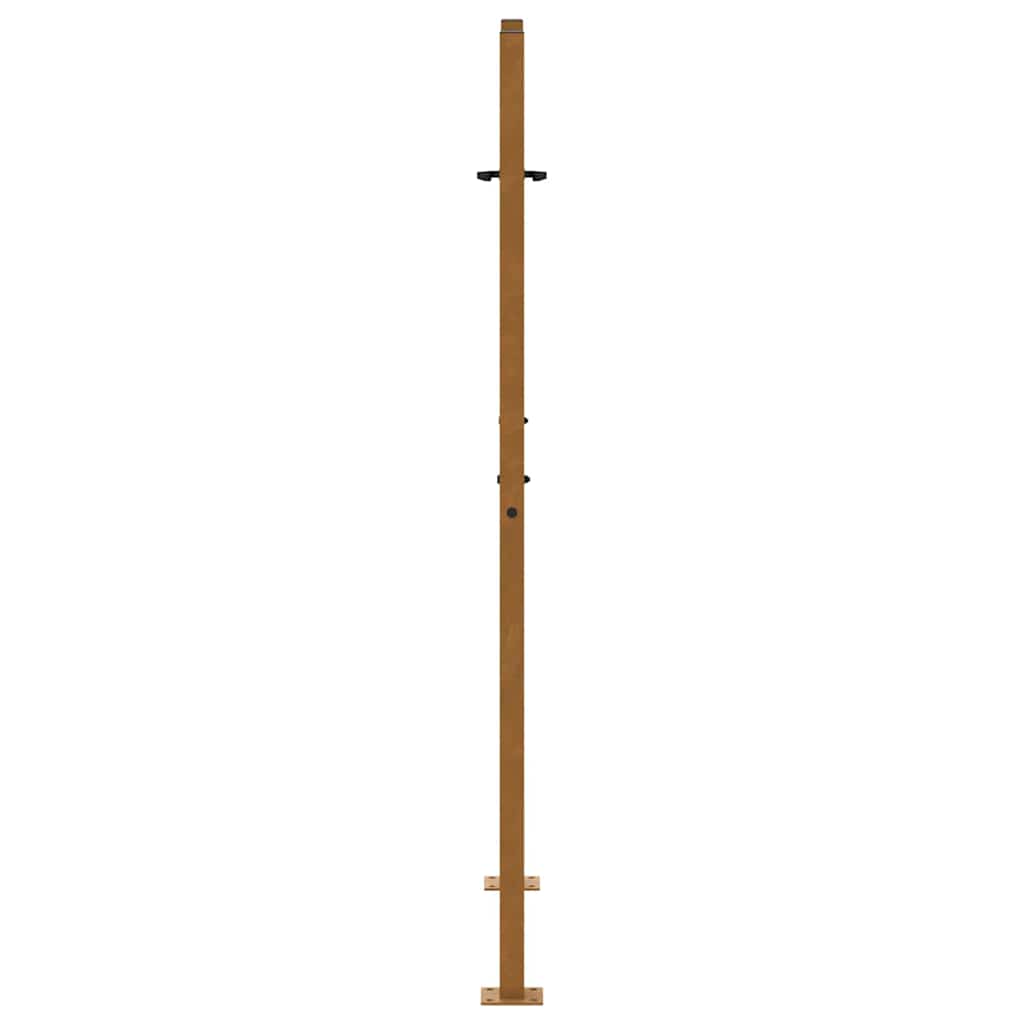 havelåge 100x150 cm vejrbestandigt stål flammedesign