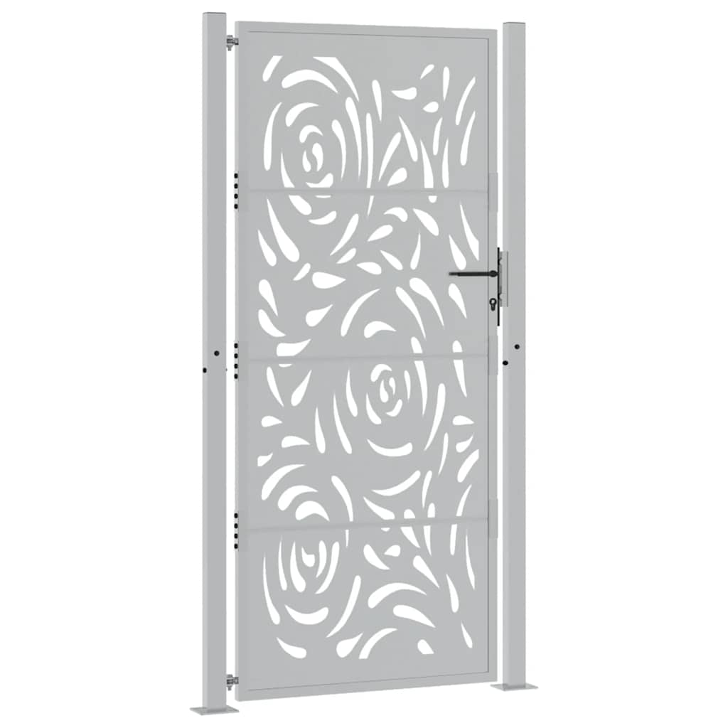 havelåge 100x200 cm vejrbestandigt stål flammedesign