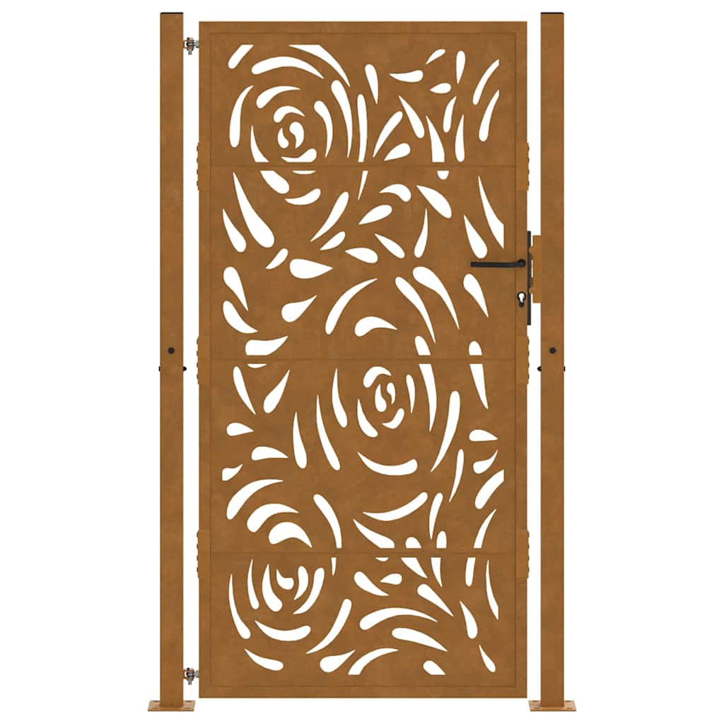 havelåge 100x200 cm vejrbestandigt stål flammedesign