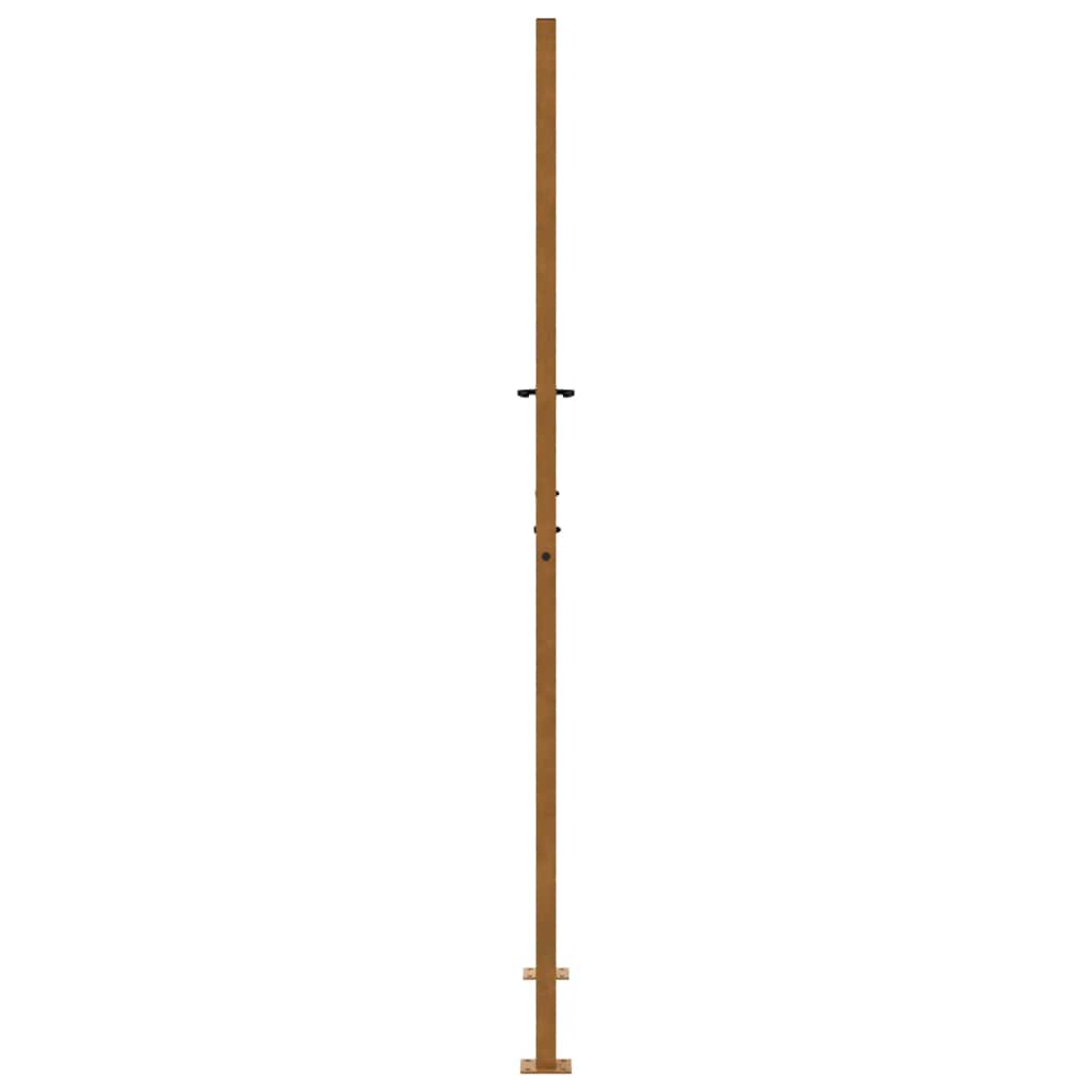 havelåge 100x200 cm vejrbestandigt stål flammedesign