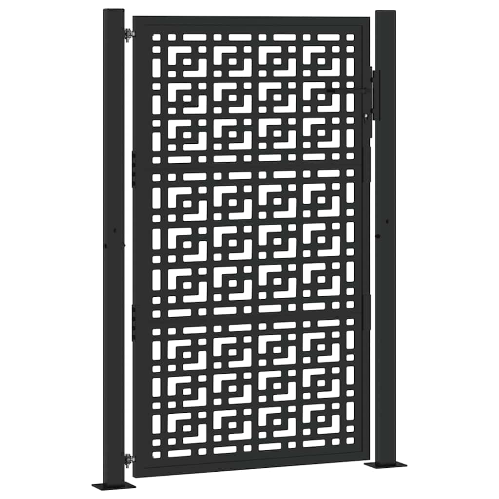 havelåge sort 100x150 cm stål krydsdesign