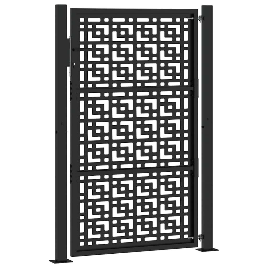 havelåge sort 100x150 cm stål krydsdesign