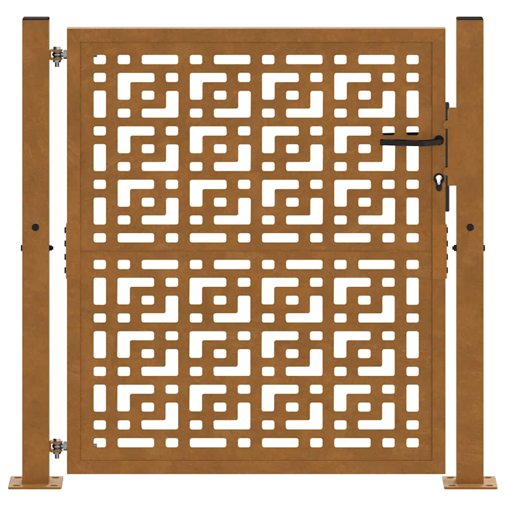 havelåge 100x100 cm vejrbestandigt stålkorsdesign