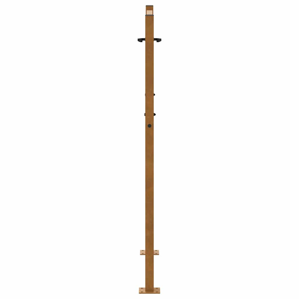 havelåge 100x125 cm vejrbestandigt stål med krydsdesign