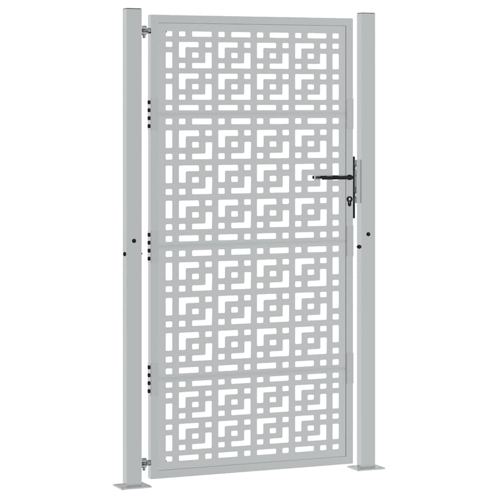 havelåge 100x175 cm vejrbestandigt stål med krydsdesign