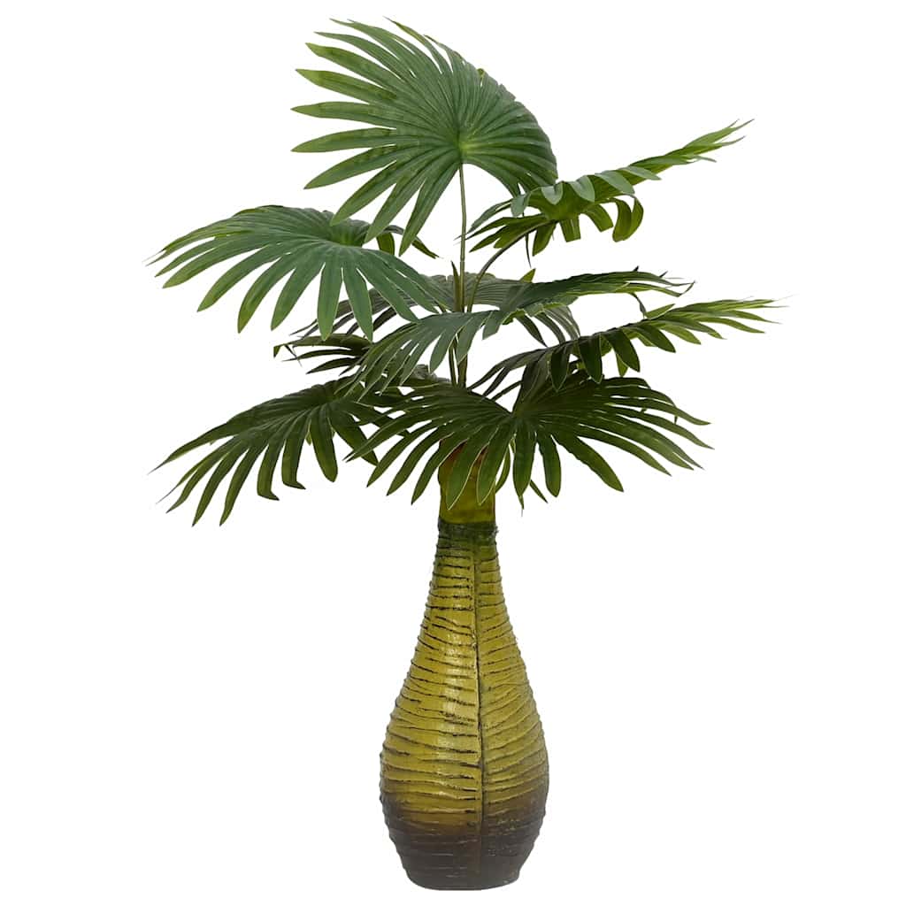kunstig palmeplante 9 blade 65 cm grøn