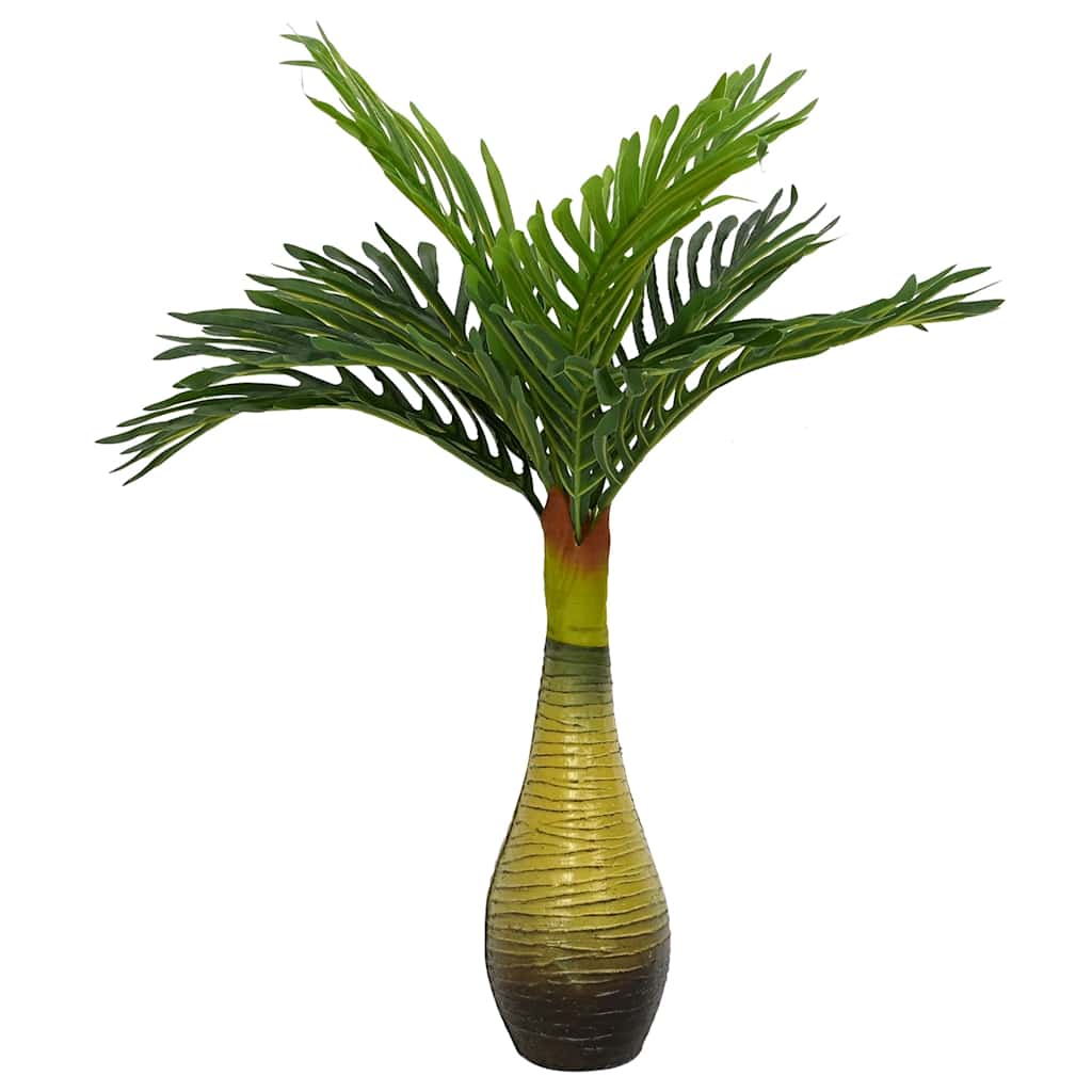 kunstig palmeplante 9 blade 70 cm grøn