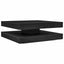sofabord 360 grader drejeligt 90x90x34,5 cm sort