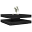 sofabord 360 grader drejeligt 90x90x34,5 cm sort