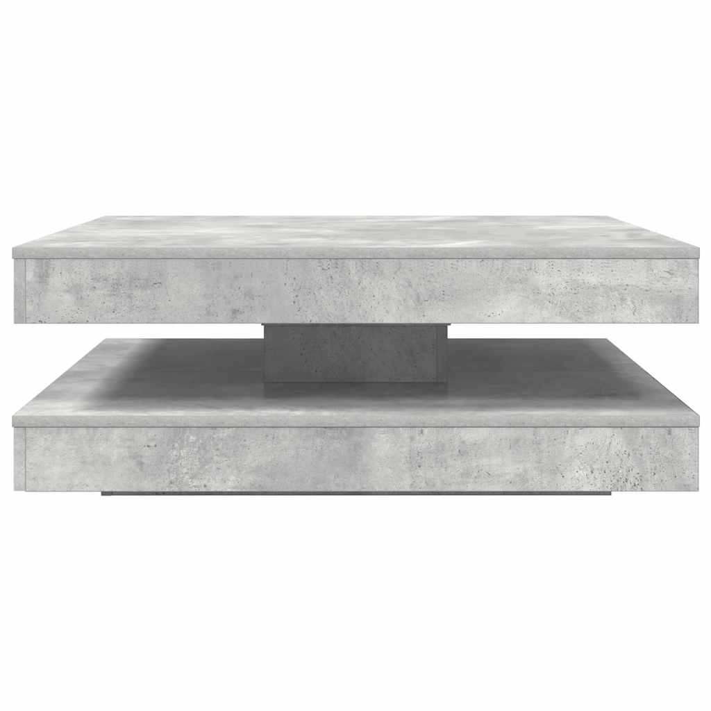 sofabord 360 grader drejeligt 90x90x34,5 cm betongrå