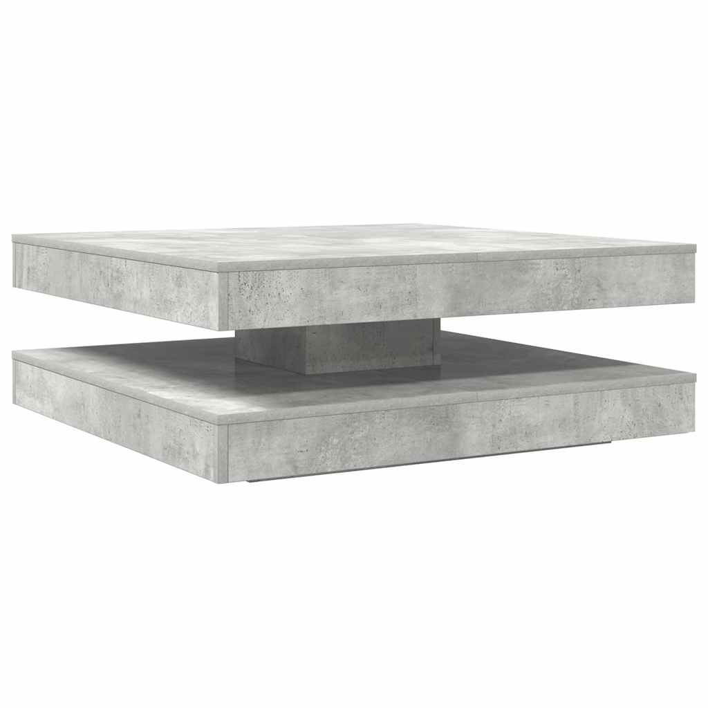 sofabord 360 grader drejeligt 90x90x34,5 cm betongrå