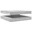 sofabord 360 grader drejeligt 90x90x34,5 cm grå sonoma-eg