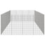 kæledyrsindhegning 54x100 cm 24 paneler galvaniseret jern