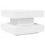 sofabord 360 grader drejeligt 50x50x34,5 cm hvid
