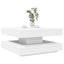 sofabord 360 grader drejeligt 70x70x34,5 cm hvid