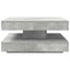 sofabord 360 grader drejeligt 70x70x34,5 cm betongrå