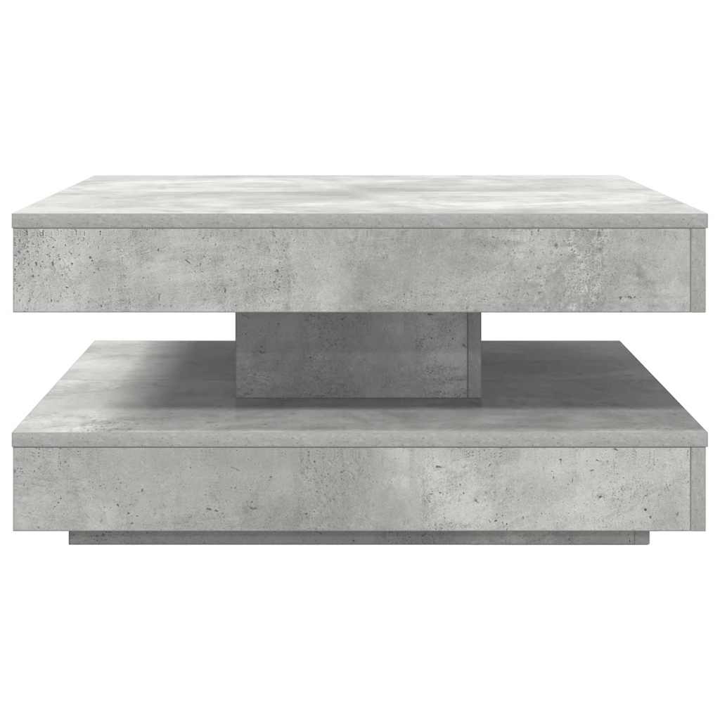 sofabord 360 grader drejeligt 70x70x34,5 cm betongrå