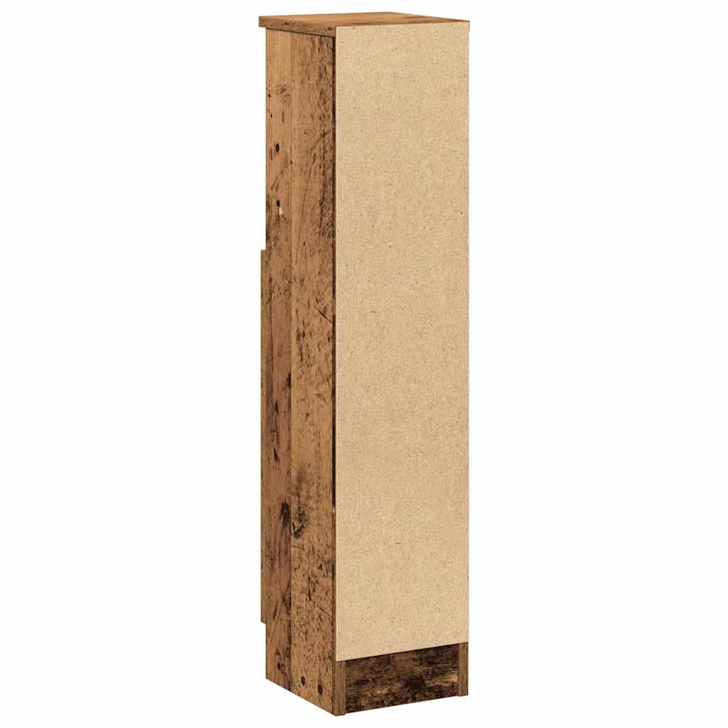 badeværelsesskab med rulleholder 20,5x22x90 cm antikt træ
