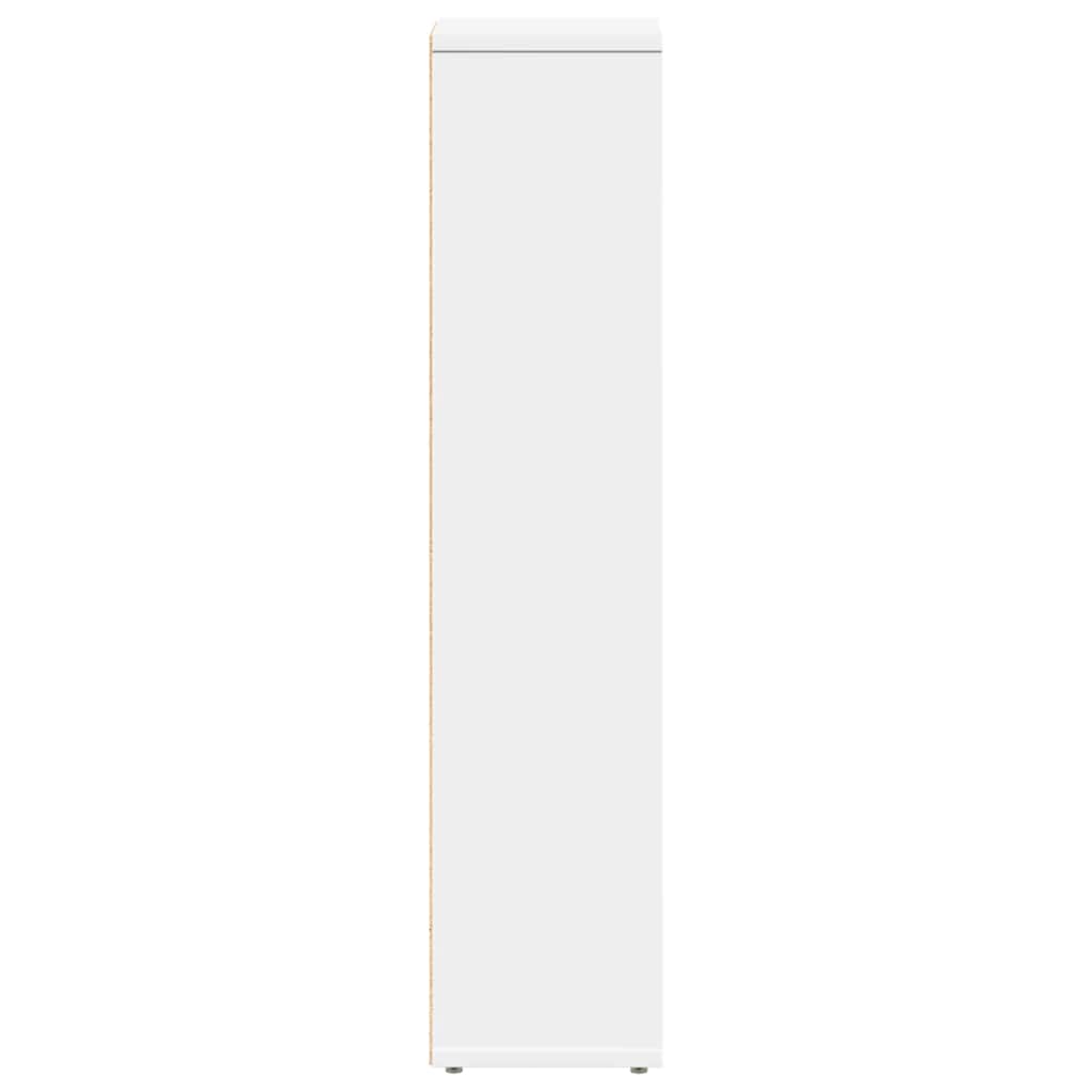 badeværelsesskab med rulleholder 20,5x20x90 cm hvid