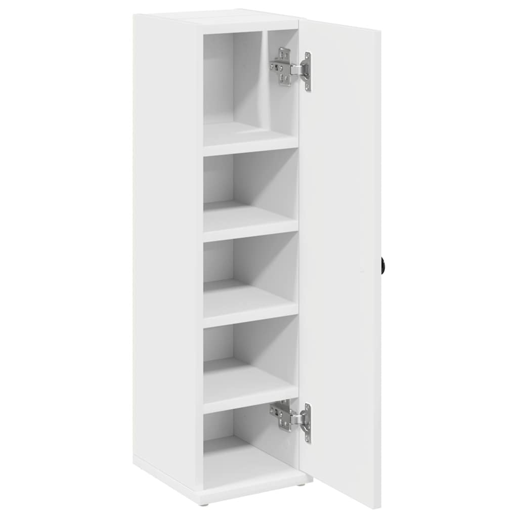 badeværelsesskab med rulleholder 20,5x22x72 cm hvid