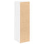 badeværelsesskab med rulleholder 20,5x22x72 cm hvid
