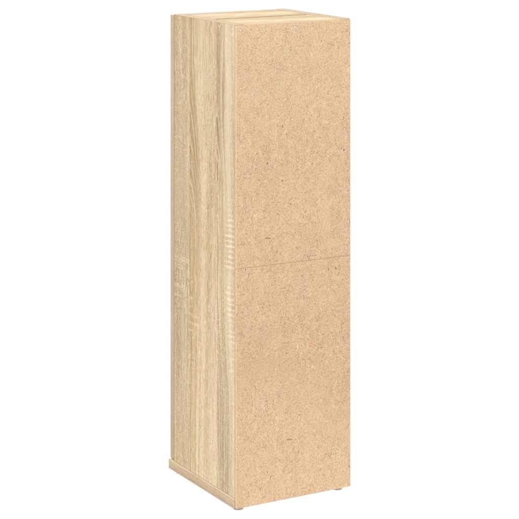 badeværelsesskab med rulleholder 20,5x22x72 cm sonoma-eg