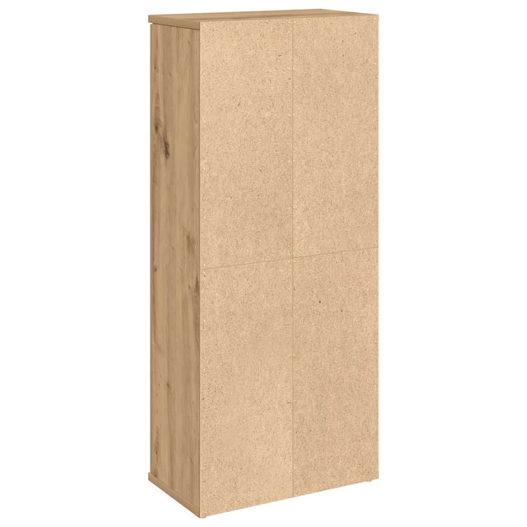 badeværelsesskab med rulleholder 39x22x90 cm kunsteg