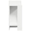 sidebord med hylde Hvid 25,5x27x60 cm