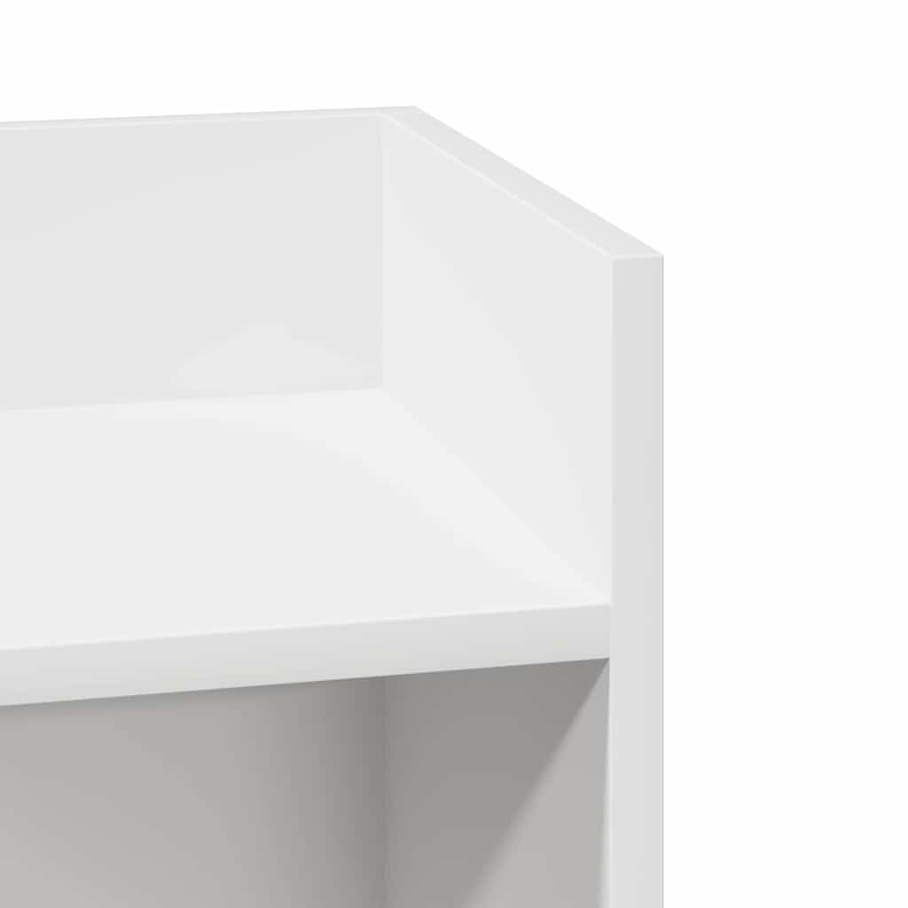 sidebord med hylde Hvid 25,5x27x60 cm