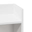 Sideborde 2 stk med reol hvid 25,5x27x60 cm