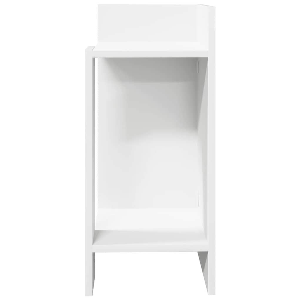sidebord med hylde sort 25,5x27x60 cm