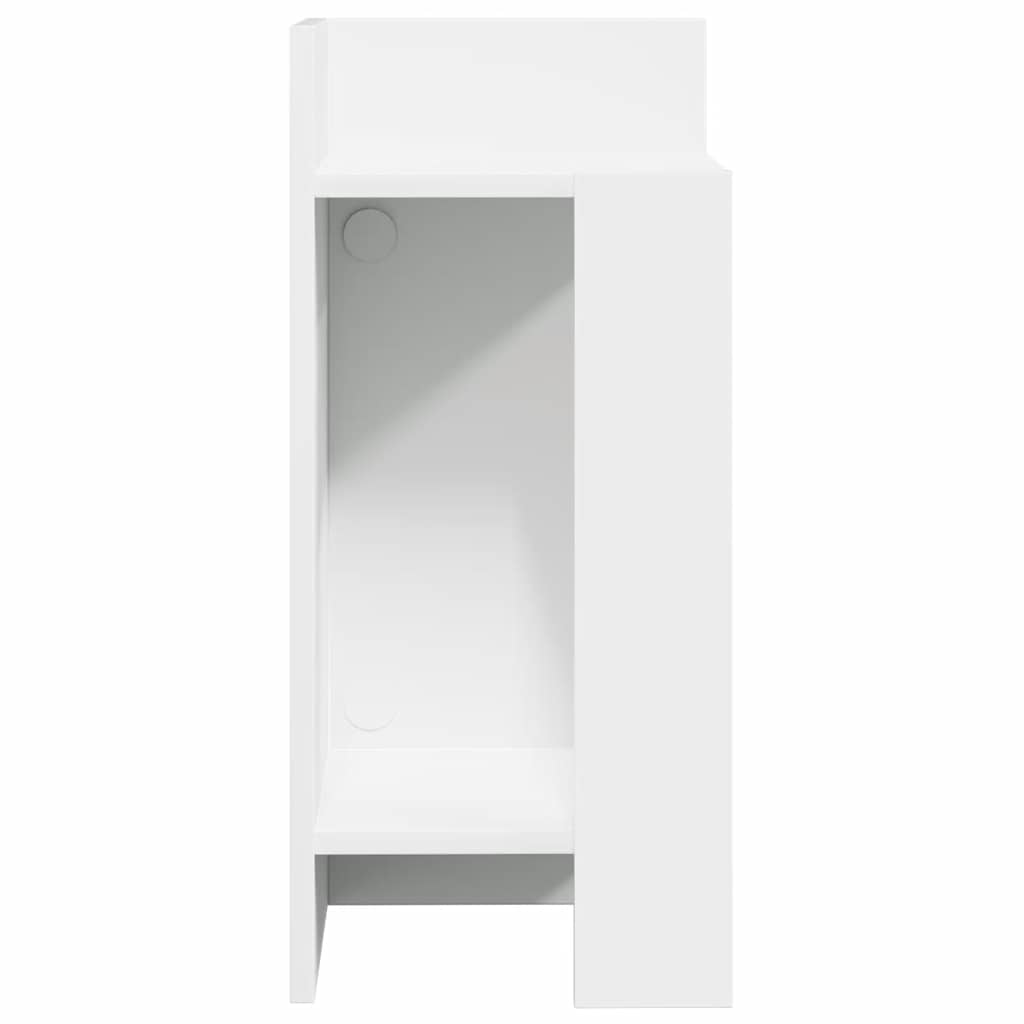sidebord med hylde sort 25,5x27x60 cm
