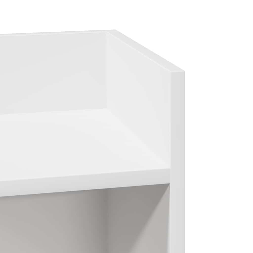 sidebord med hylde sort 25,5x27x60 cm