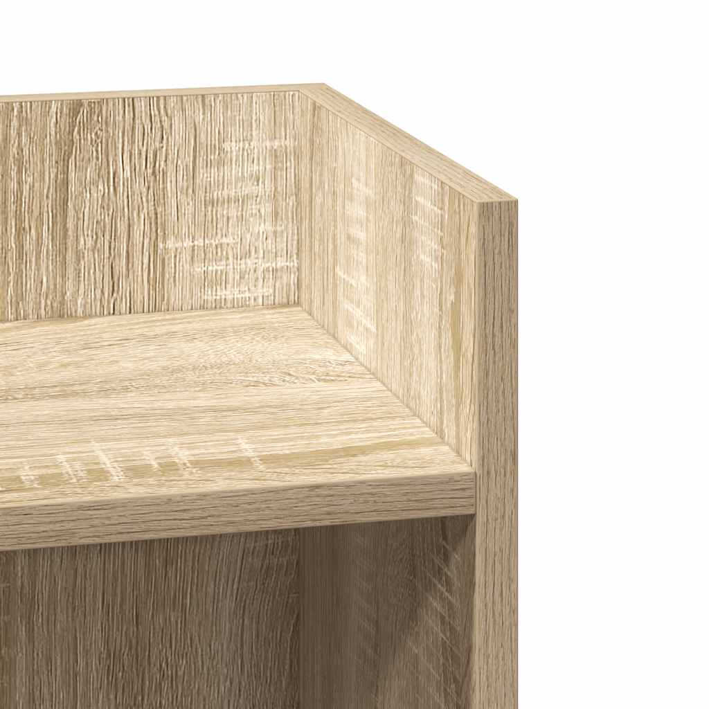 sidebord med hylde sonoma eg 25,5x27x60 cm