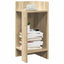 sidebord med hylde sonoma eg 25,5x27x60 cm