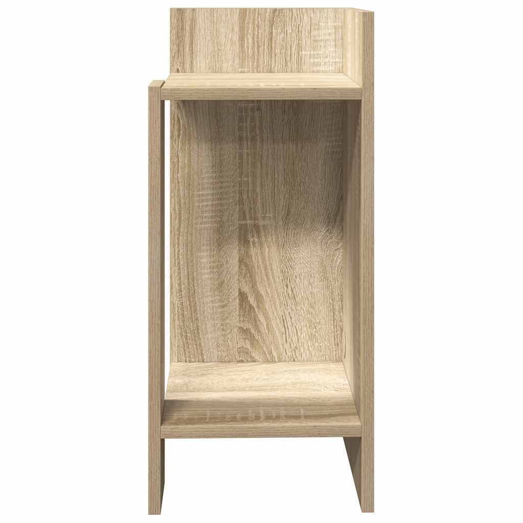 Sideborde 2 stk med reol sonoma eg 25,5x27x60 cm