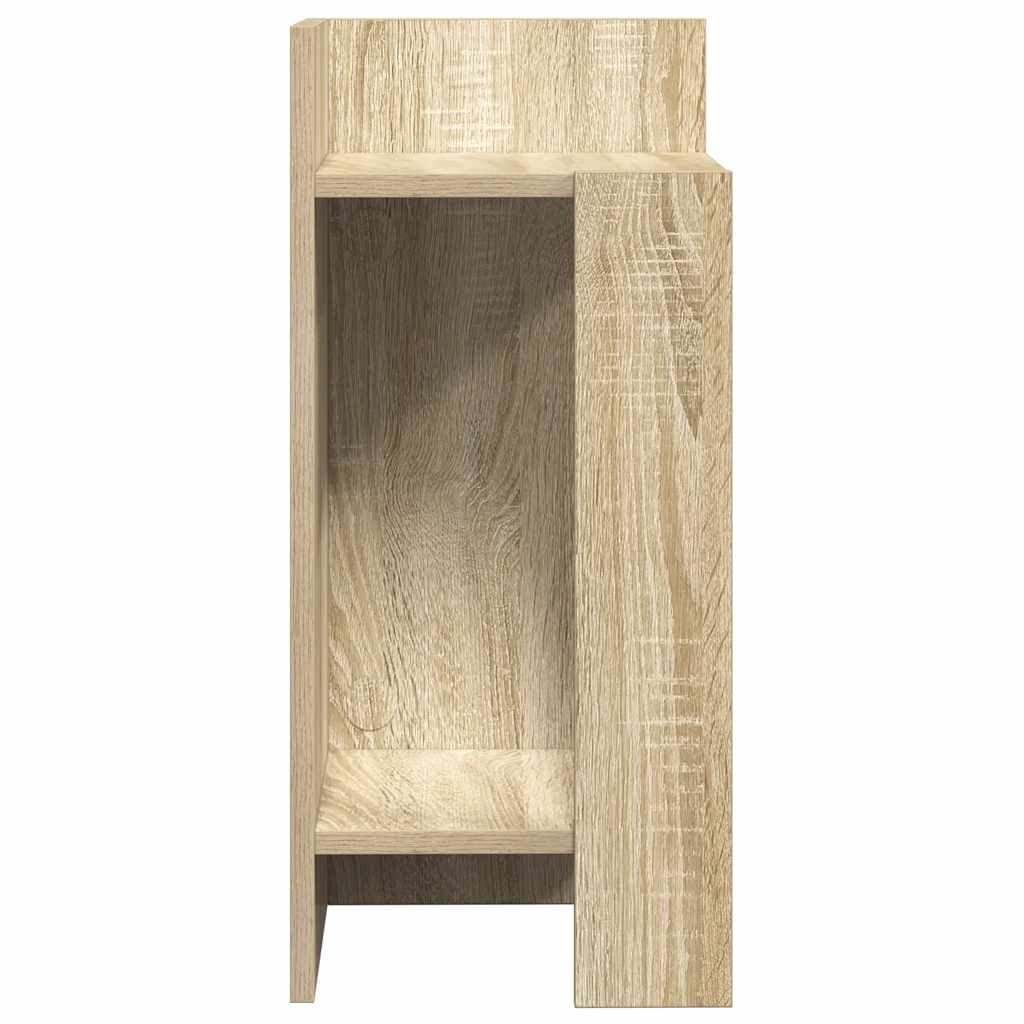 Sideborde 2 stk med reol sonoma eg 25,5x27x60 cm