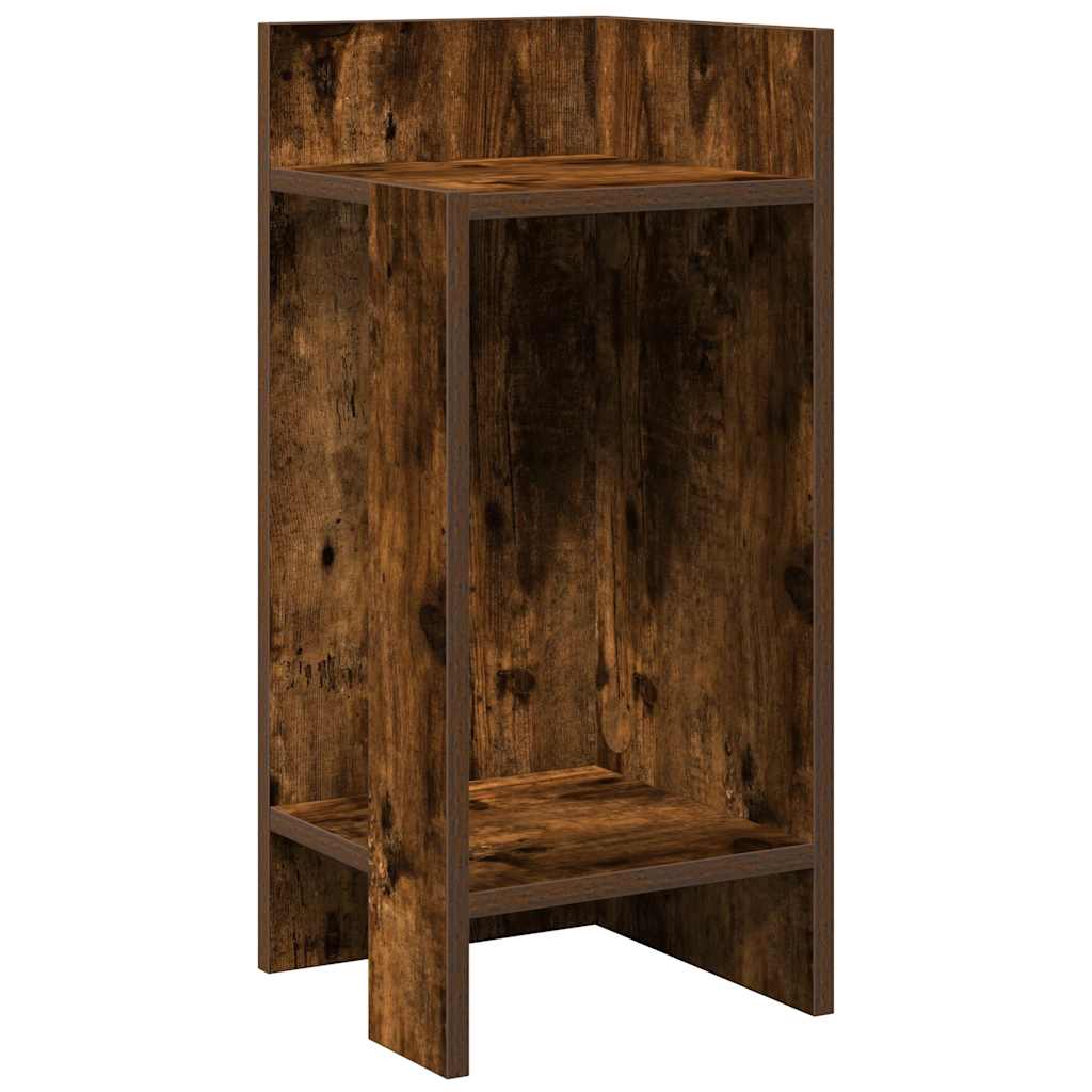 Sideborde 2 stk med reol røget eg 25,5x27x60 cm