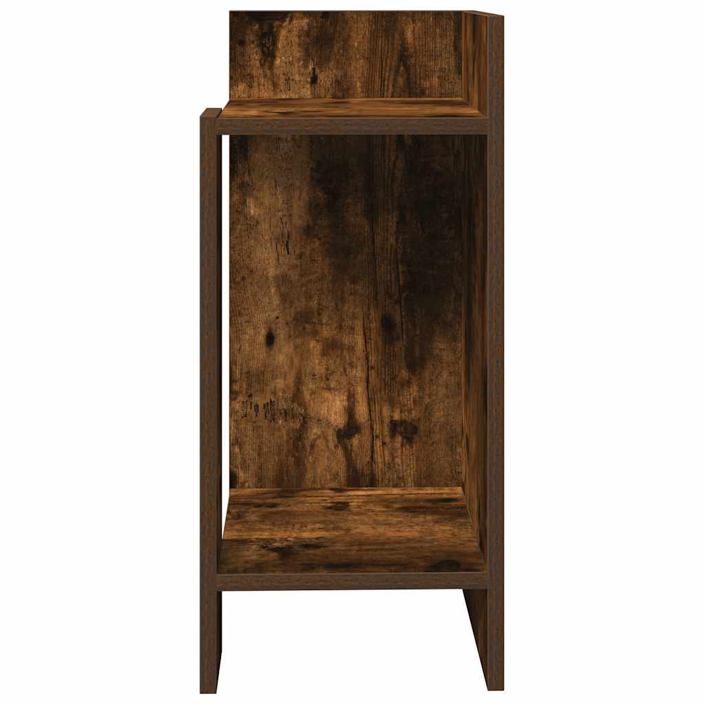 Sideborde 2 stk med reol røget eg 25,5x27x60 cm