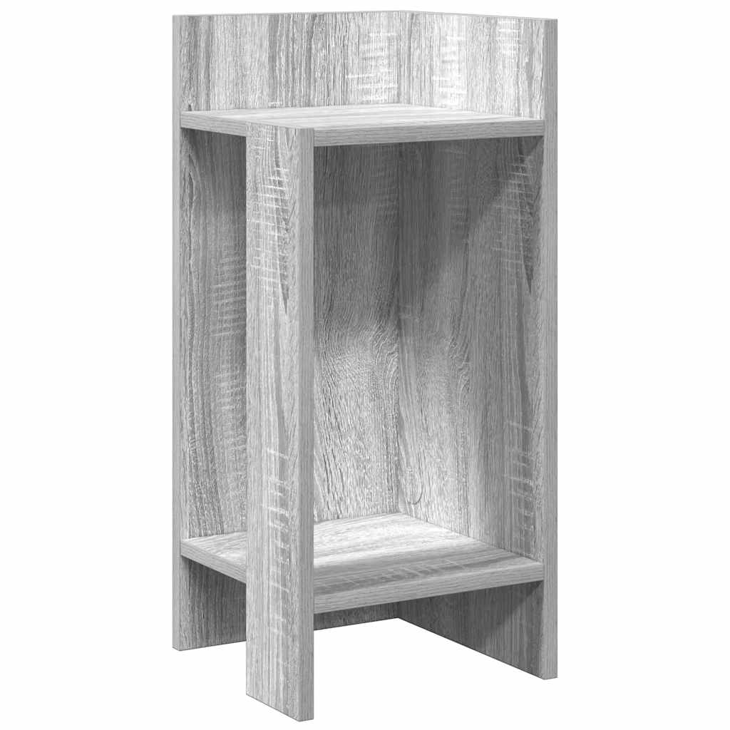 Sideborde 2 stk med reol sonoma 25,5x27x60 cm