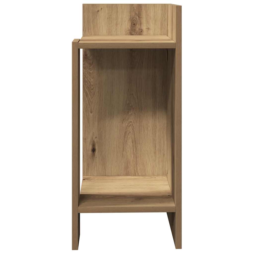sidebord med hylde artisan eg 25,5x27x60 cm