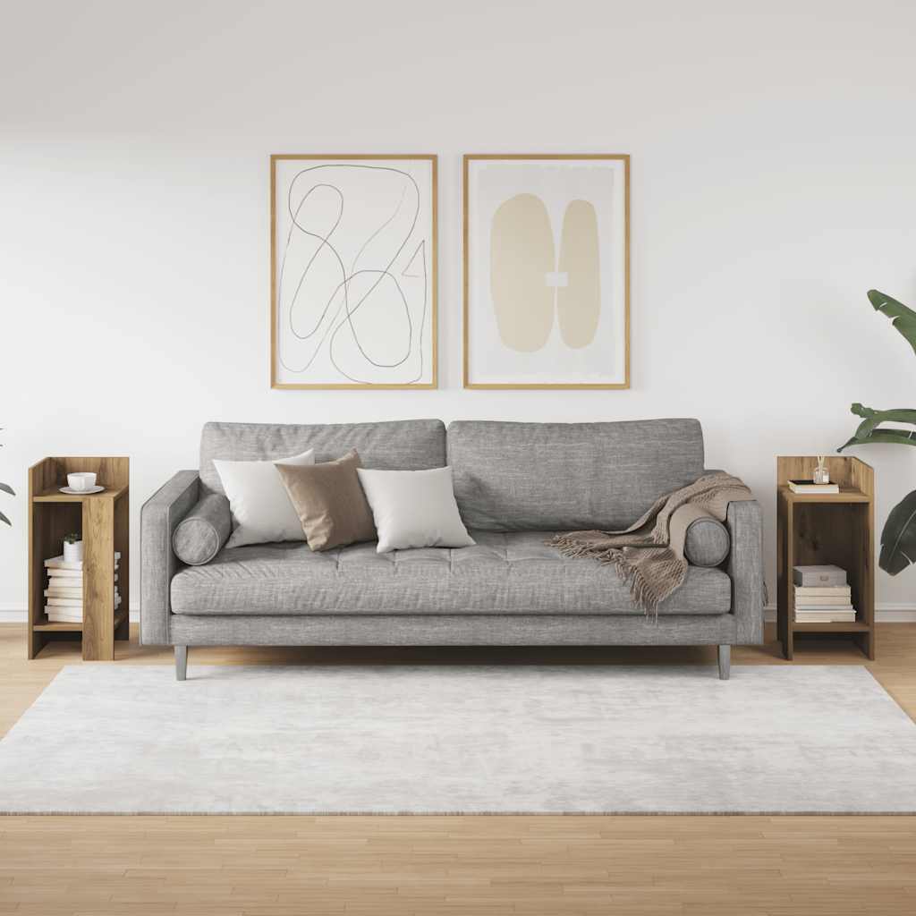 Sideborde 2 stk med reol artisan eg 25,5x27x60 cm