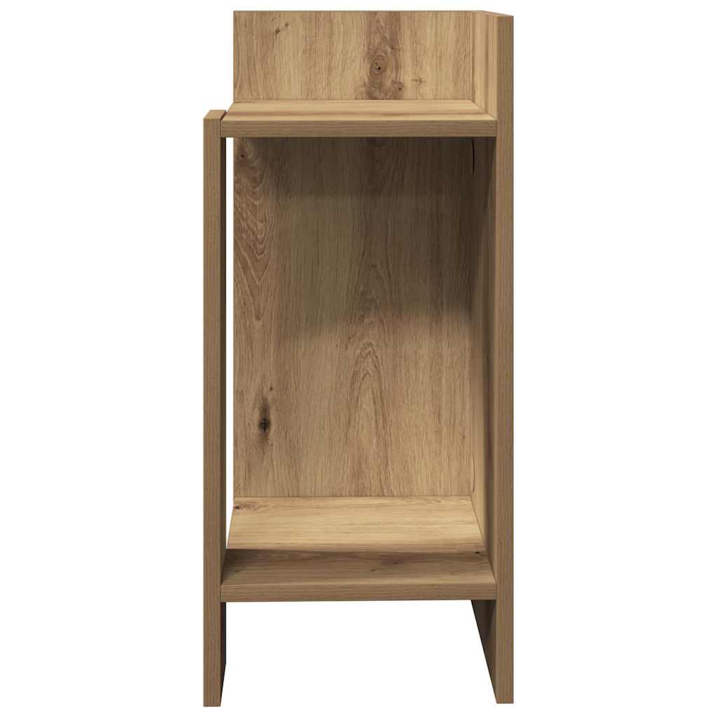 Sideborde 2 stk med reol artisan eg 25,5x27x60 cm