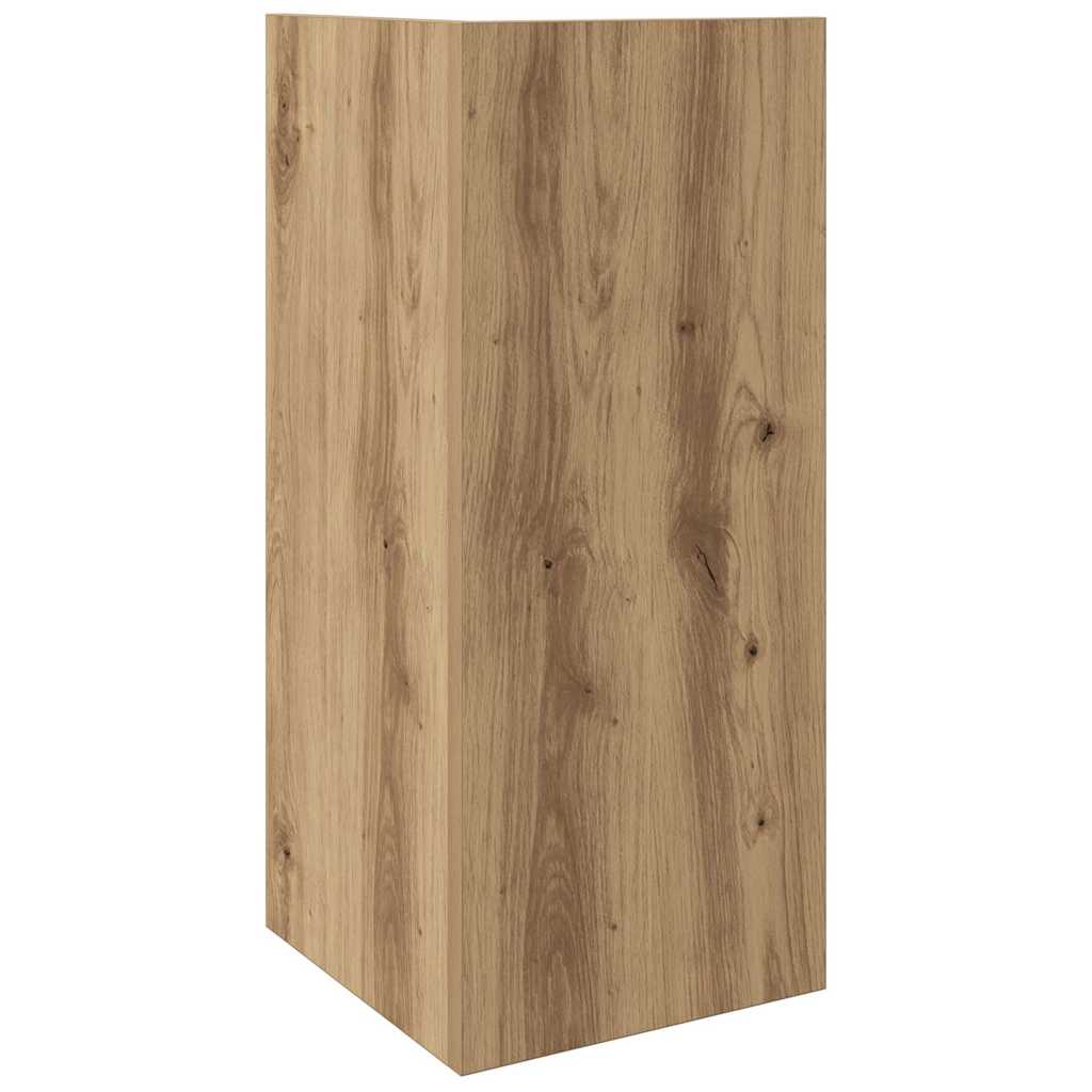 Sideborde 2 stk med reol artisan eg 25,5x27x60 cm