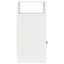 sengebord med skuffe 25x31x66 cm hvid