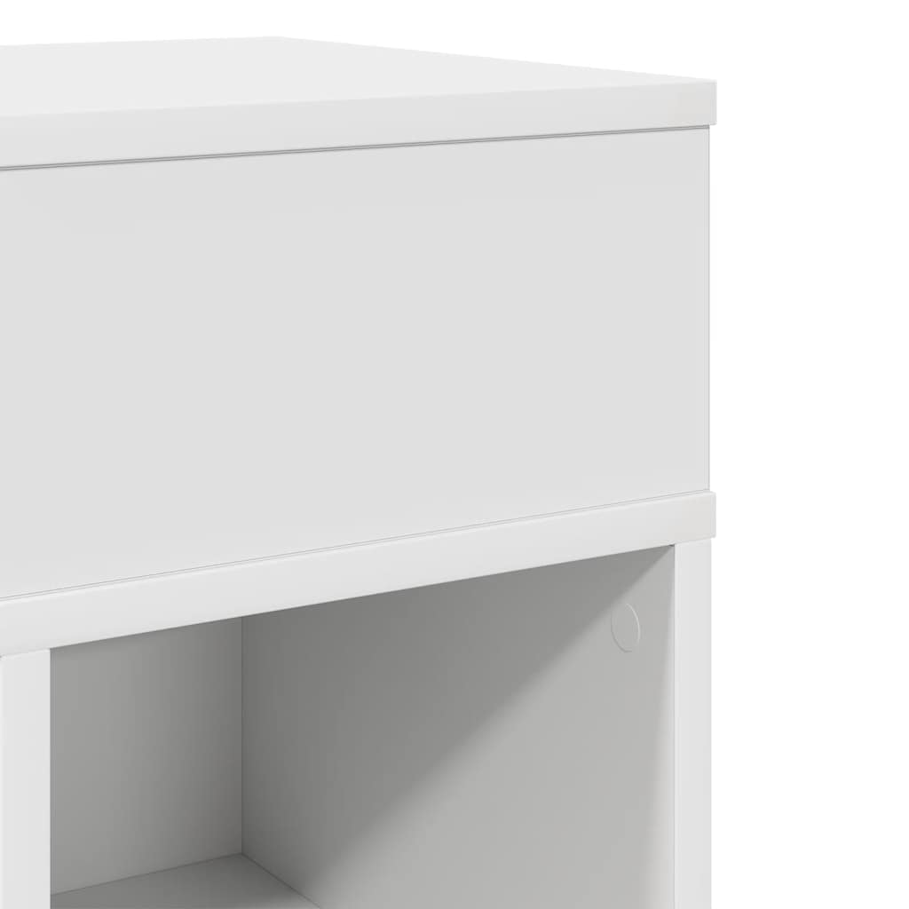 sengeborde 2 stk. med skuffe 25x31x66 cm hvid