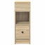 sengebord med skuffe 25x31x66 cm sonoma-eg