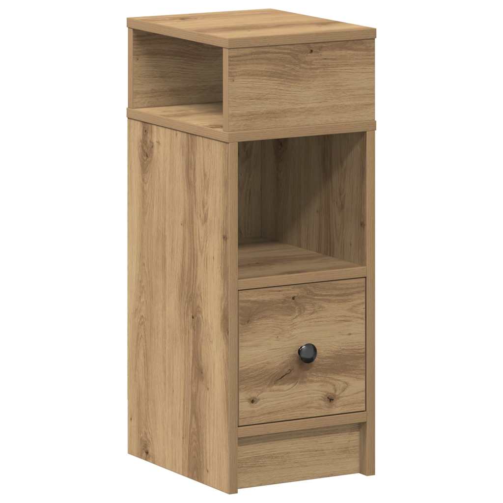 sengebord med skuffe 25x31x66 cm kunsteg